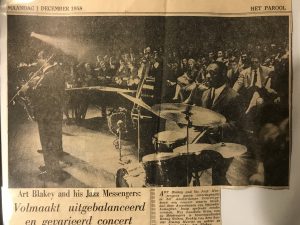 Art Blakey and his Jazz Messengers 1 december 1958 Het Parool