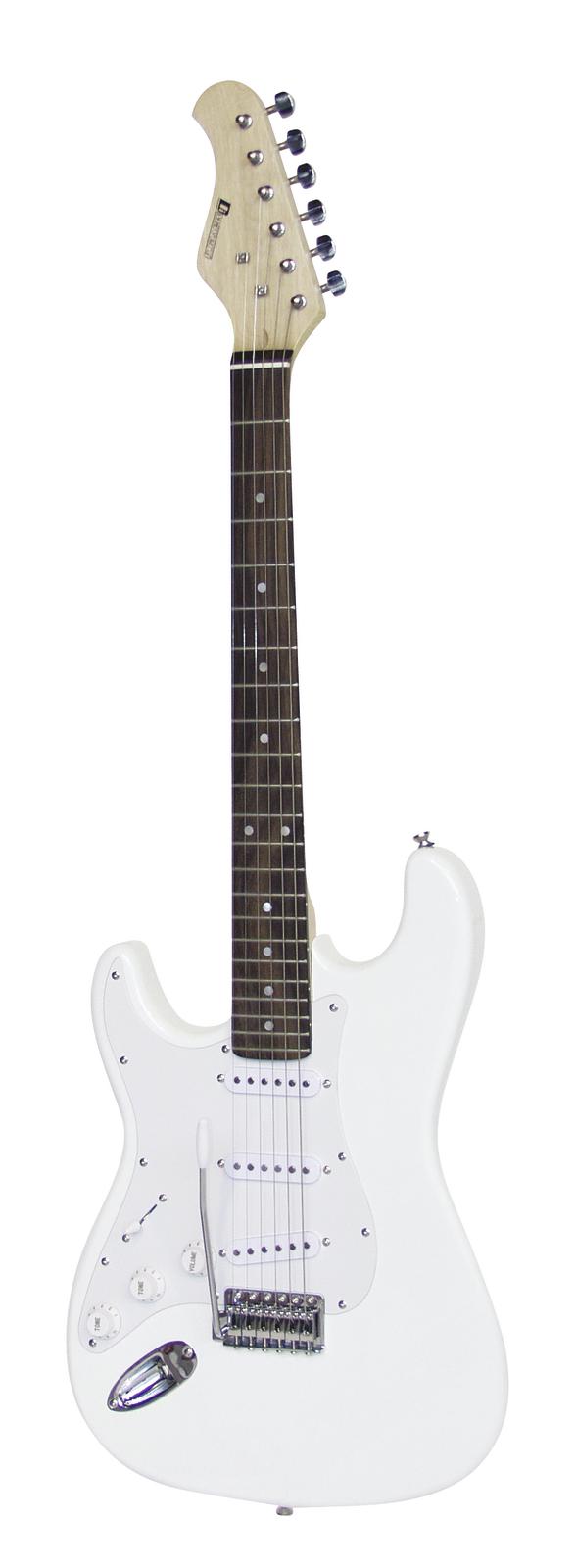 koolstof broeden Lelie DIMAVERY ST-203 E-Guitar LH, white > Muziek maken