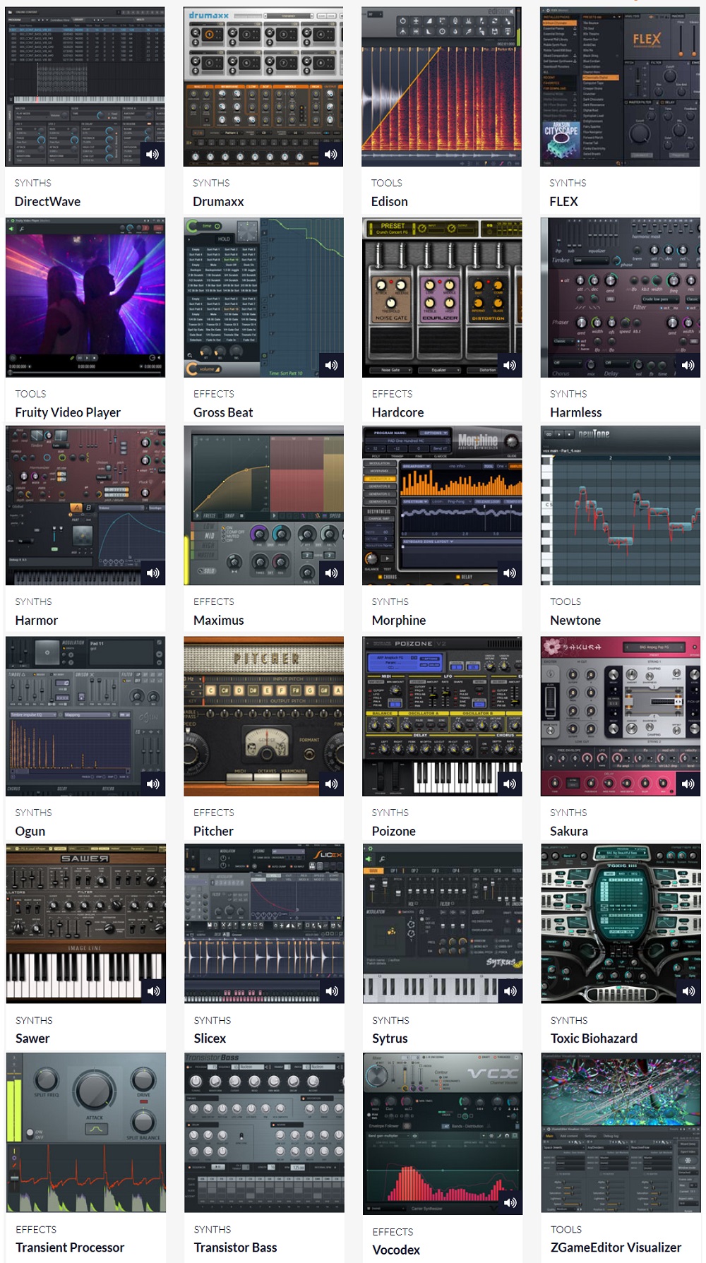 FL Studio Plugins en instrumenten