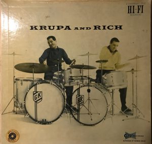 Gene Krupa and Buddy Rich LP front