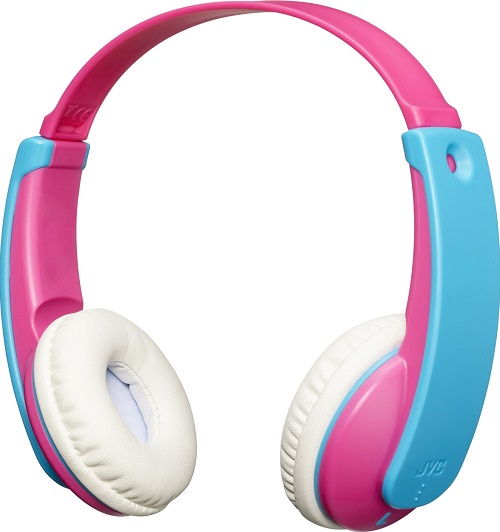 JVC HA-KD9BT roze blauw koptelefoon kind