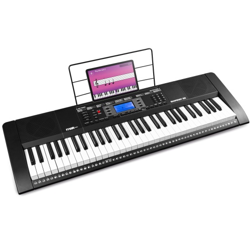 MAX Rhapsody61M keyboard piano met 61 aanslaggevoelige toetsen - Met