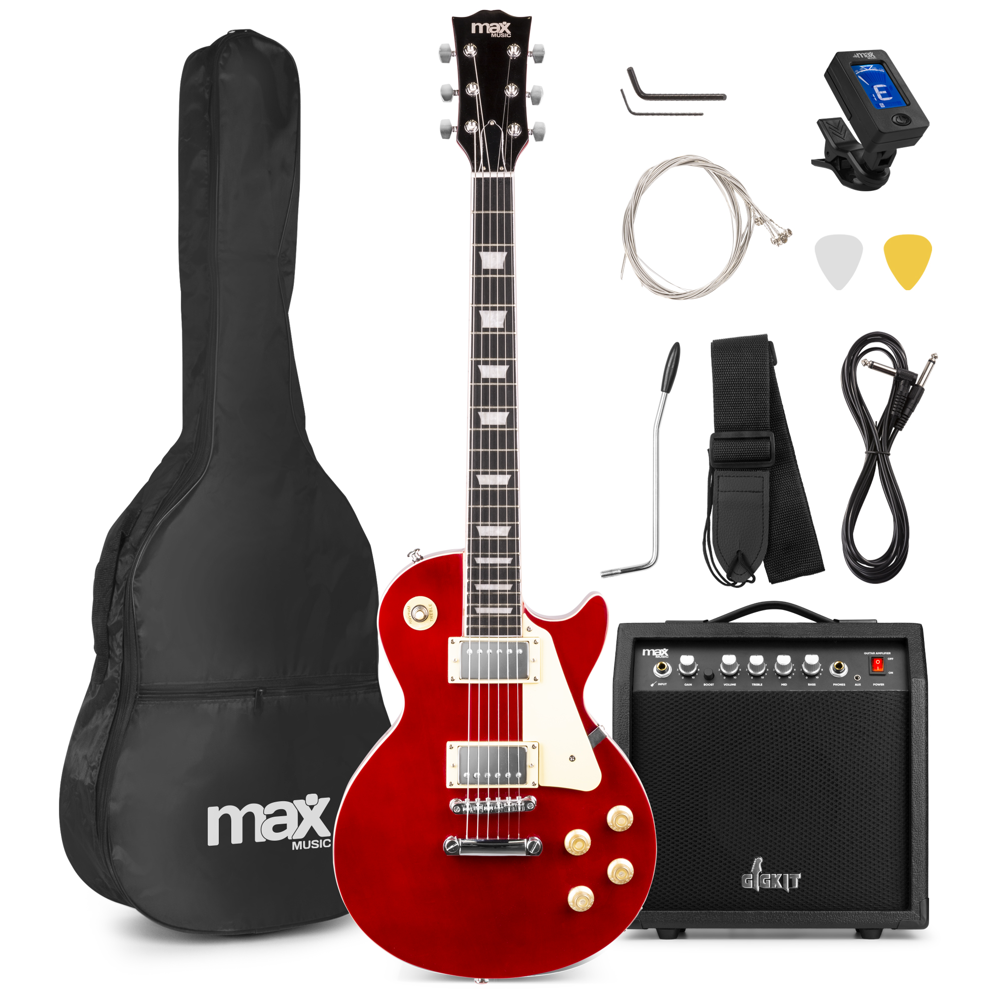 Guitare électrique ST noire J-350 - dimavery