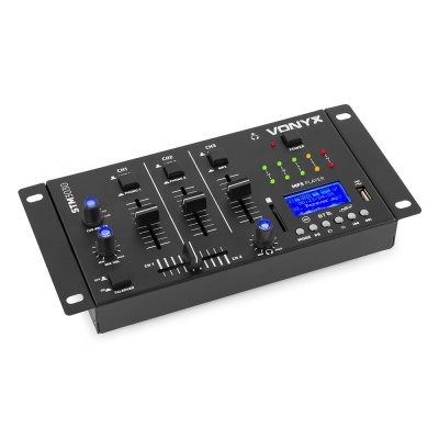 Vonyx STM3030 4-kanaals mixer met USB-speler